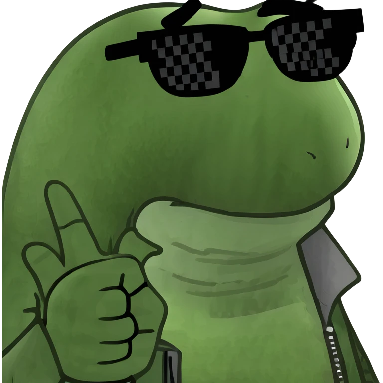 Character Sticking up the middle finger ￼ emoji