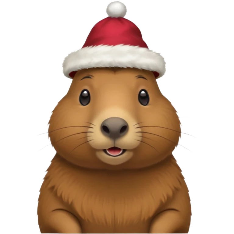 a capybara in a New Year's hat emoji