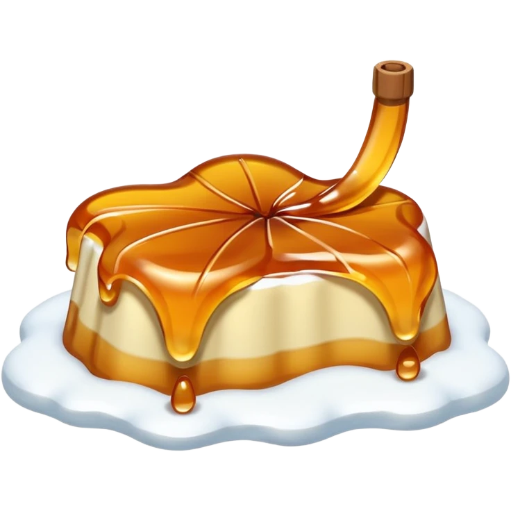 maple taffy line on snow emoji