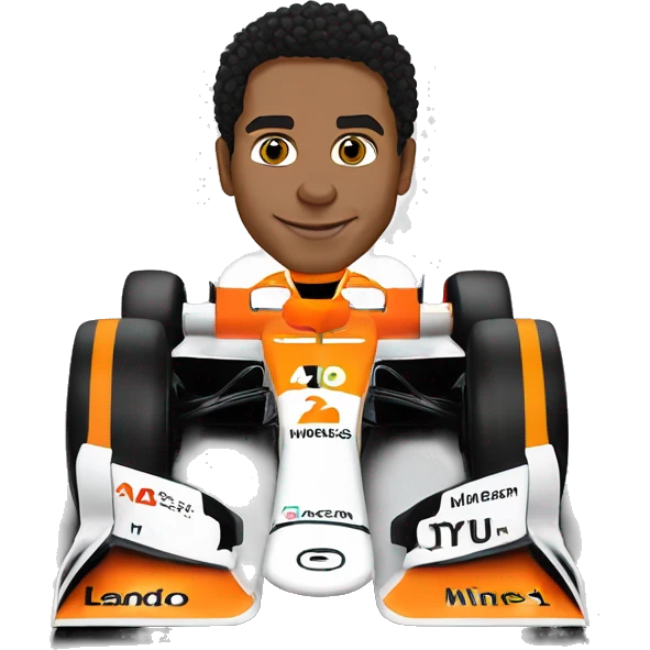 2024 miami livery mclaren formula 1 car Lando Norris emoji