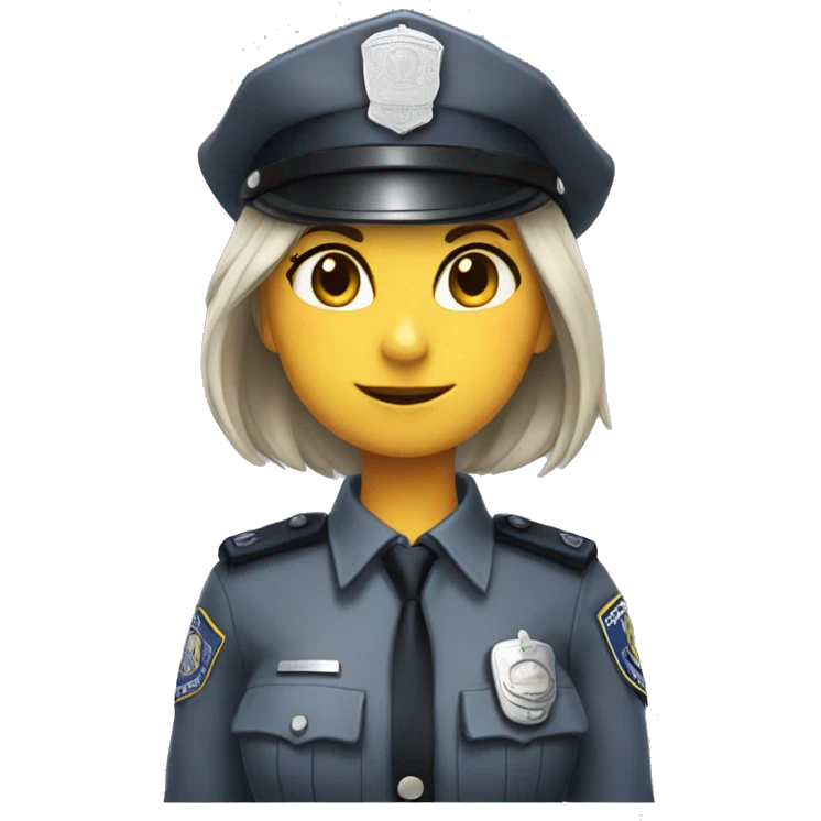 grey rabbit policegirl emoji