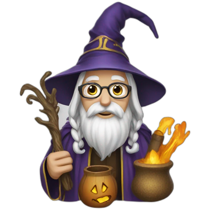 Wizard uses a lot of items emoji