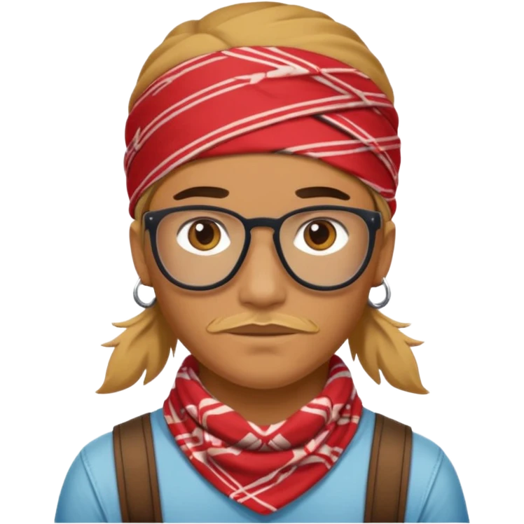 bandana hipster emoji