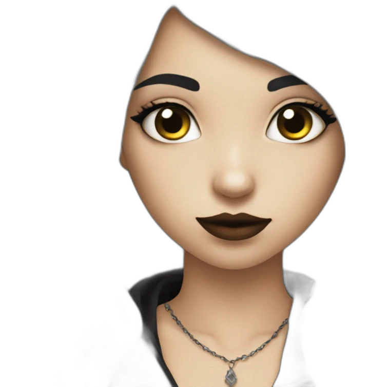 gothique girl emoji
