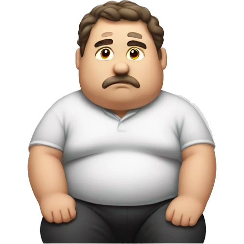 THINKING FAT MAN emoji