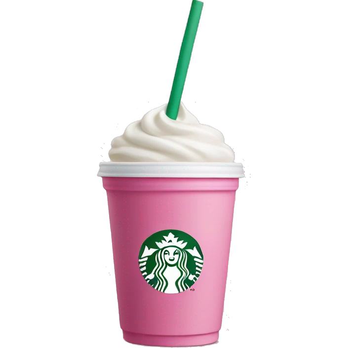 starbucks pink drink no whipped cream emoji