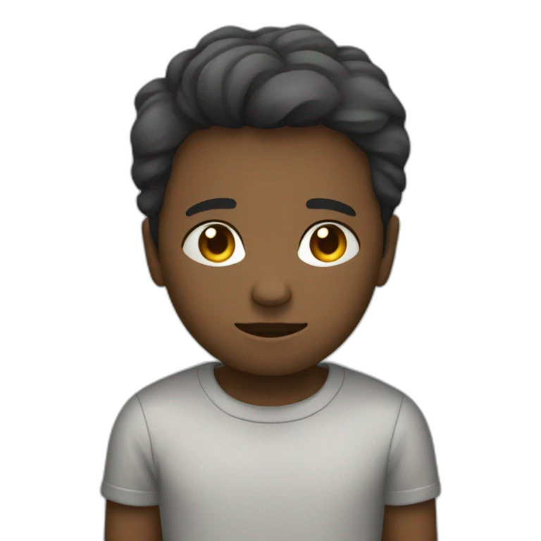 Un garçon qui pleure emoji