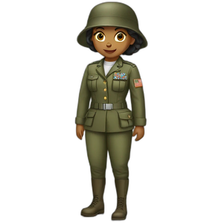 Militar girl emoji