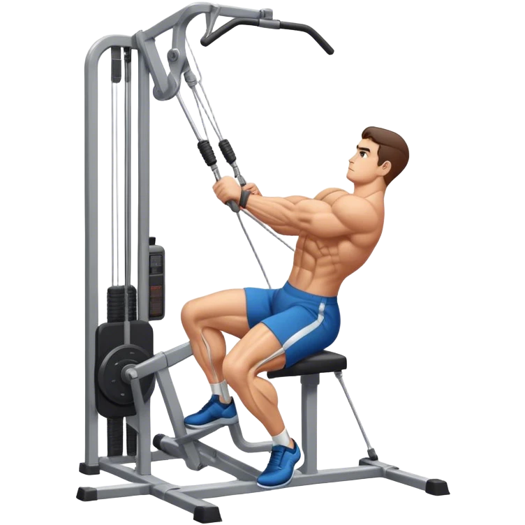 man cable-machine-leg-exercise emoji