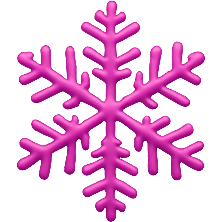 Pink snowflake  emoji