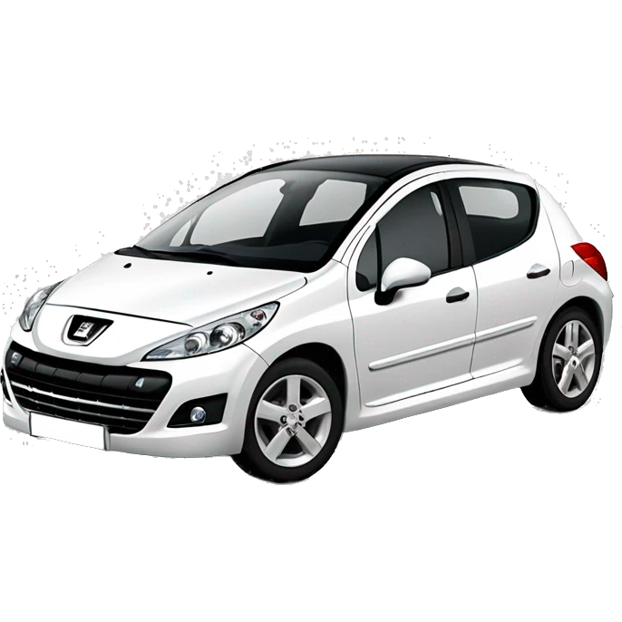 Peugeot 207 whie emoji