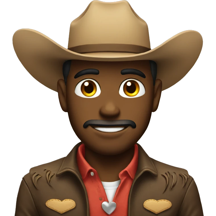 Cowboy emoji with heart eyes  emoji