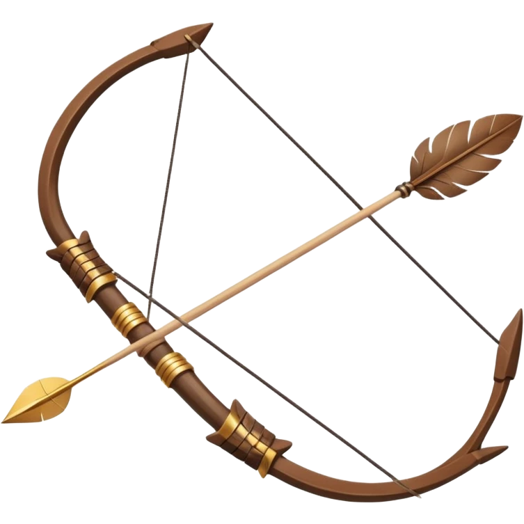 Bow & Arrow in action  emoji