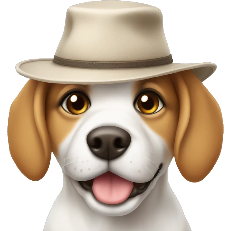 dog, cute, hat emoji