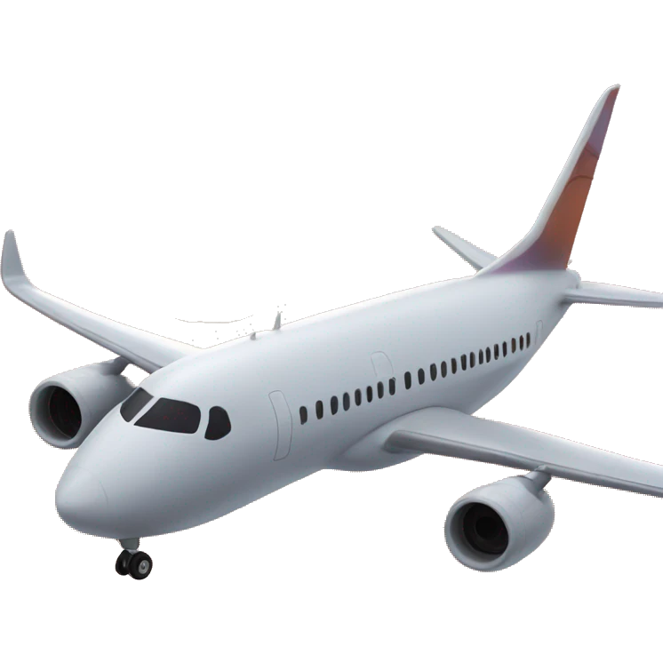 The plane against the background of the sunset emoji