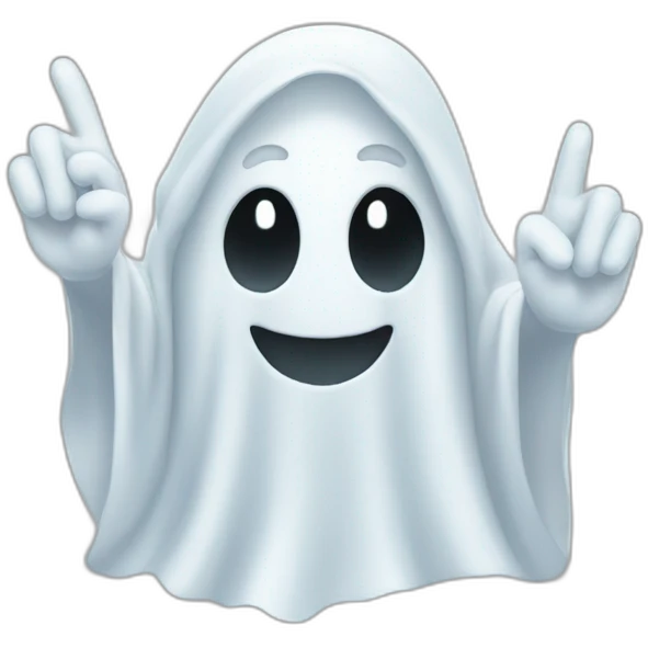 ghost-emoji-peace-sign emoji