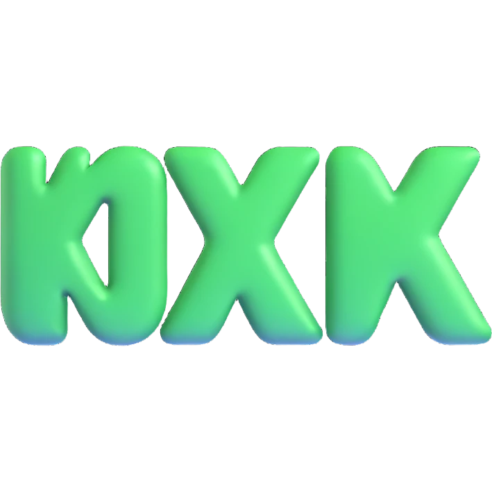 Kick.com logo, 3D effect, glossy green lettering, playful and modern emoji