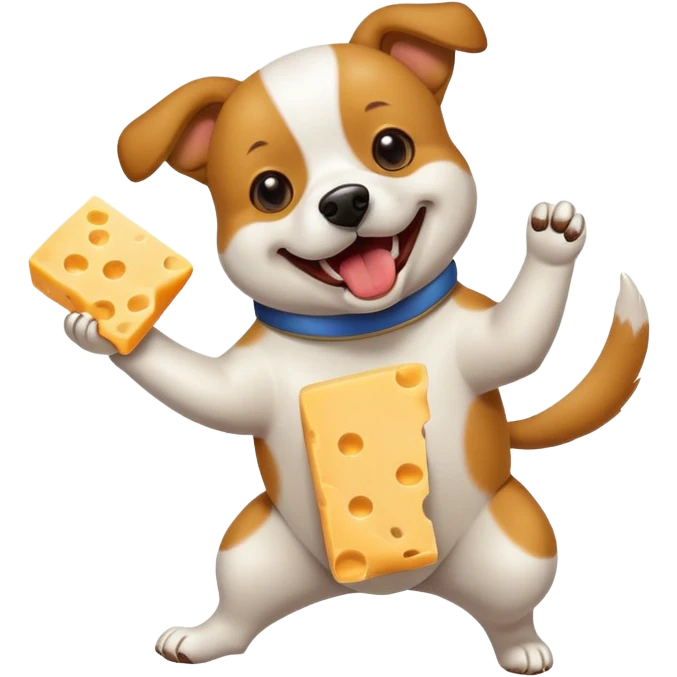 dog cheese dance emoji