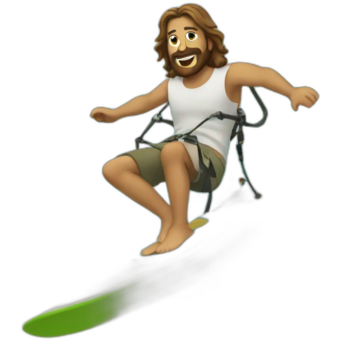 Jesus kitesurfingh emoji