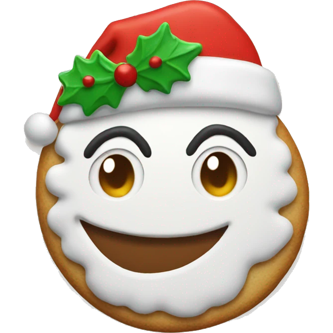 Christmas cookie emoji