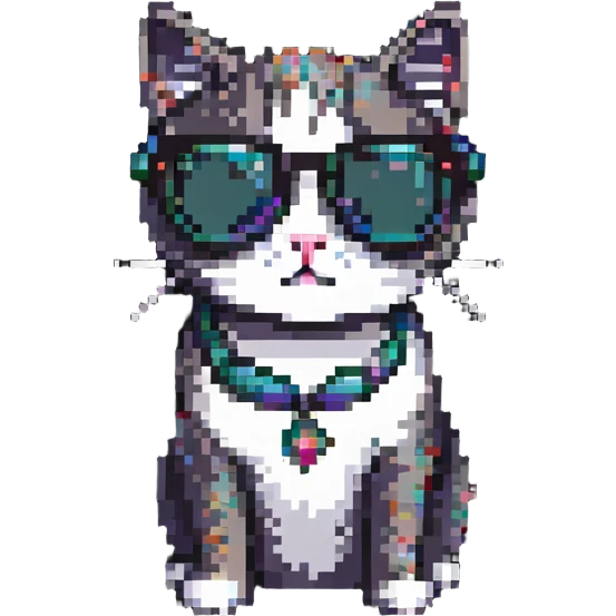 Cat wearing sunglasses emoji