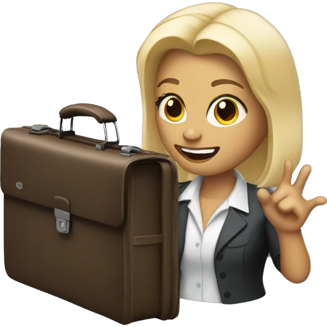 blondie holding out briefcase emoji
