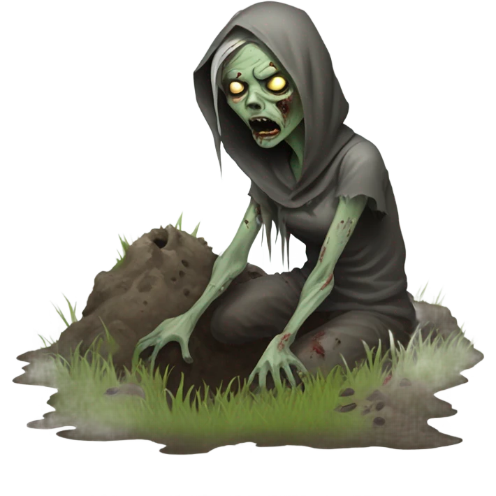 🧟‍♀️🪦 emoji