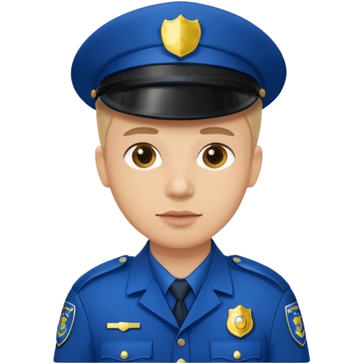 policia blanco europa emoji