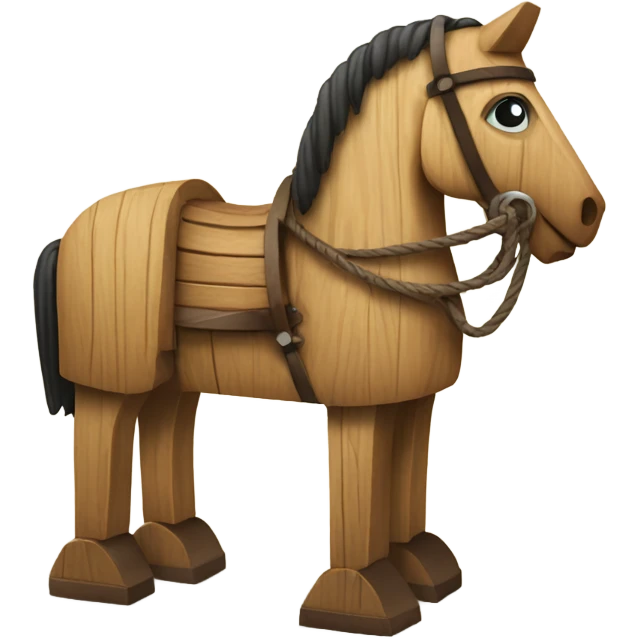 Wooden Trojan horse emoji