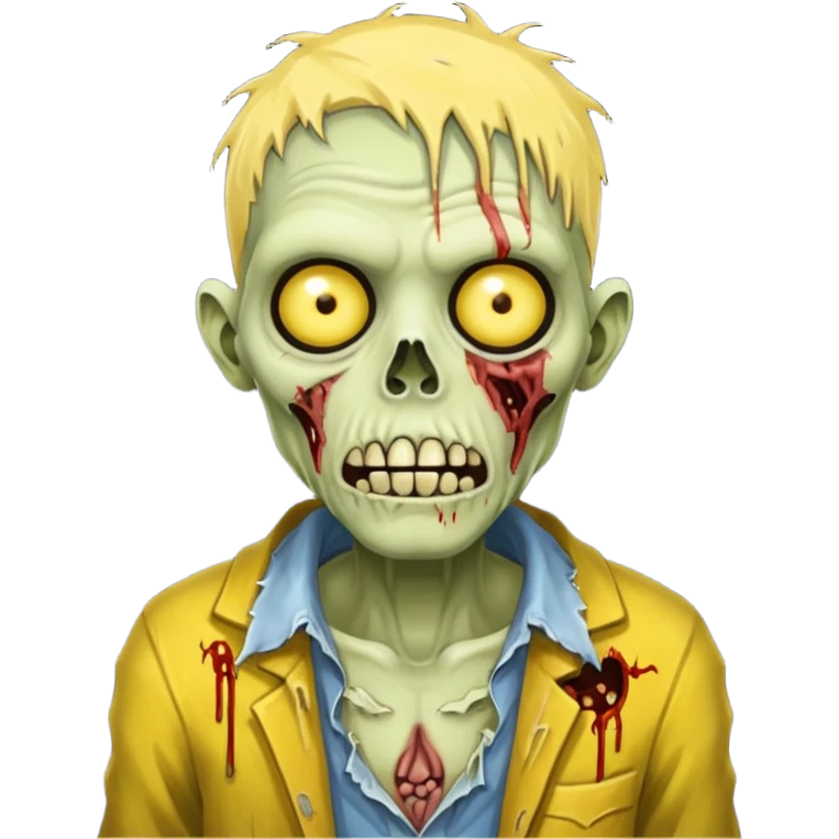 yellow zombie emoji