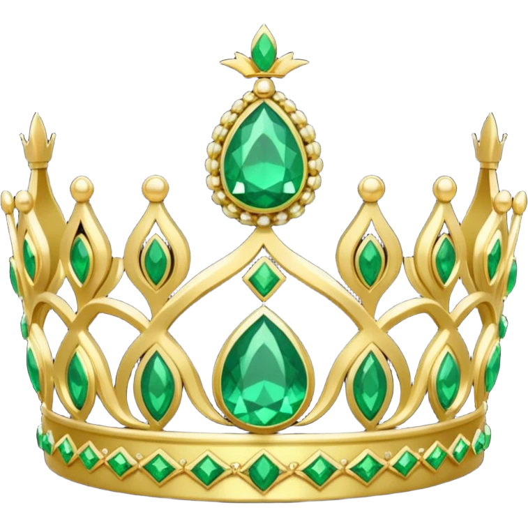 green tiara emoji