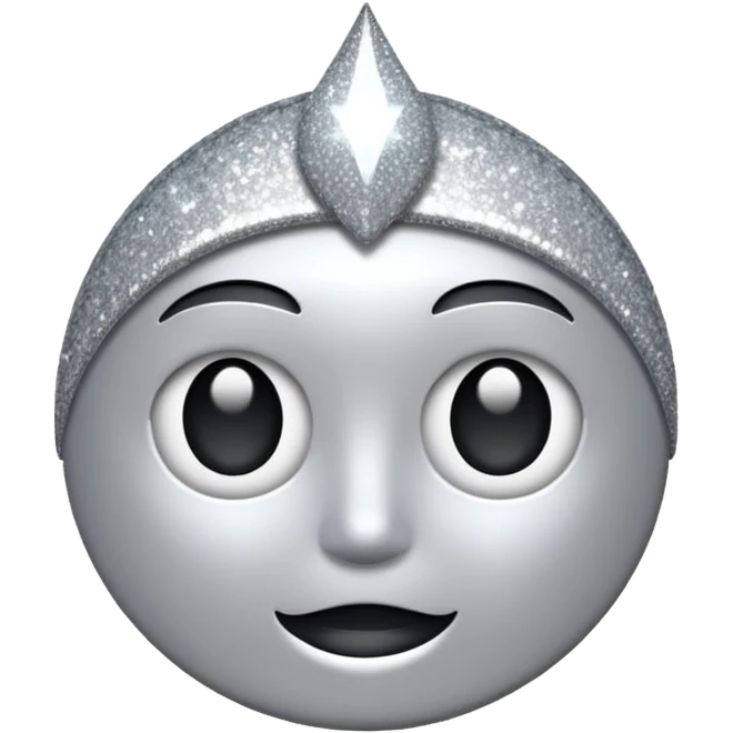 Silver sparkle emoji