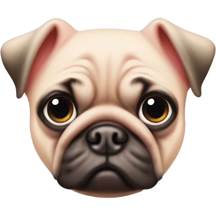 Pig pug emoji