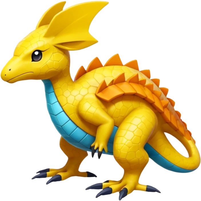 Heliolisk-Helioptile-Cyclizar-Pokémon, full body emoji