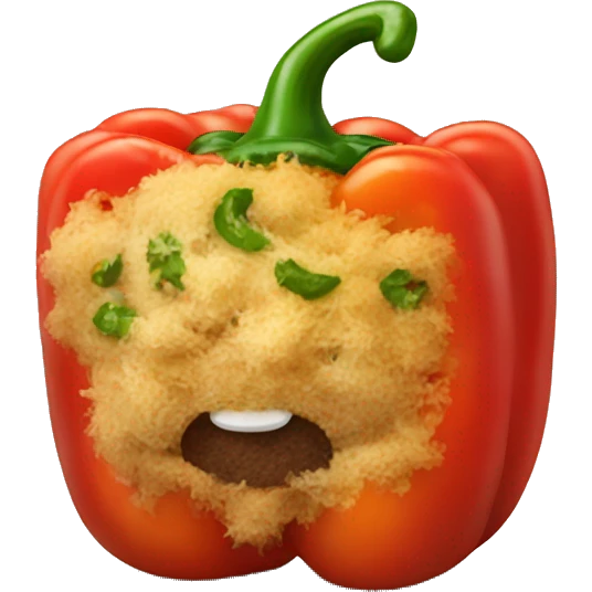 Stuffed pepper dish emoji
