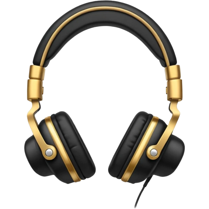 Icon of headphones with square ear pads in the Marshall style. emoji