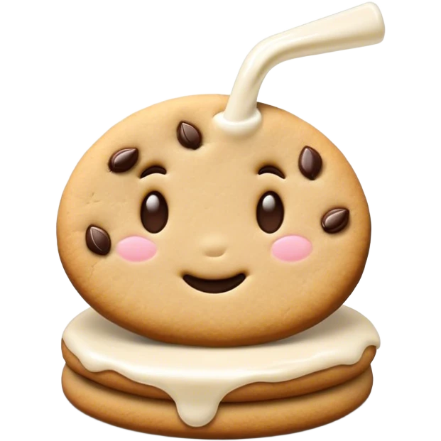 Shadow milk cookie  emoji