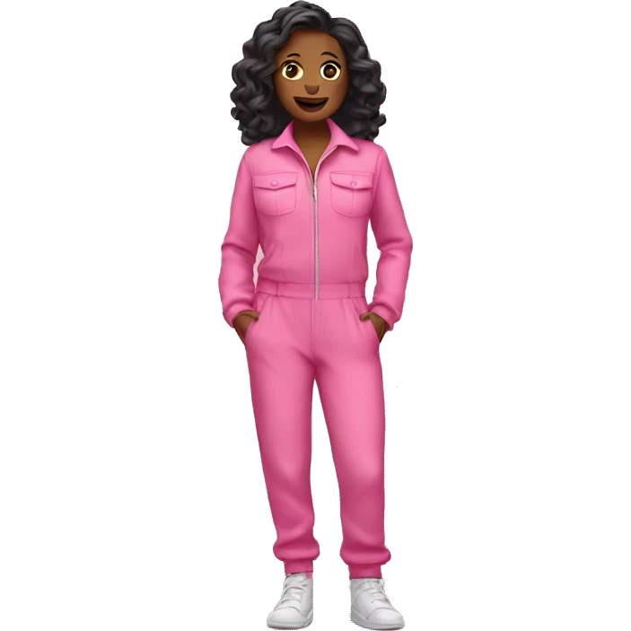 pink jump suit  emoji