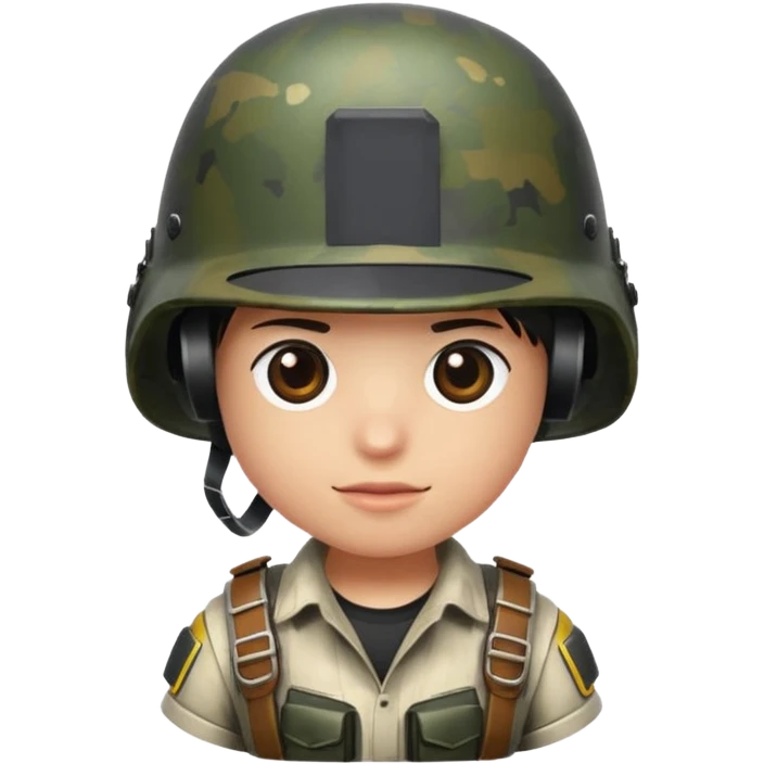 Üstünde (PUBG)yazan bir kask yap. emoji