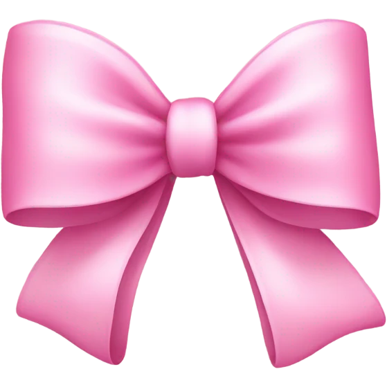 A pink cute bow emoji
