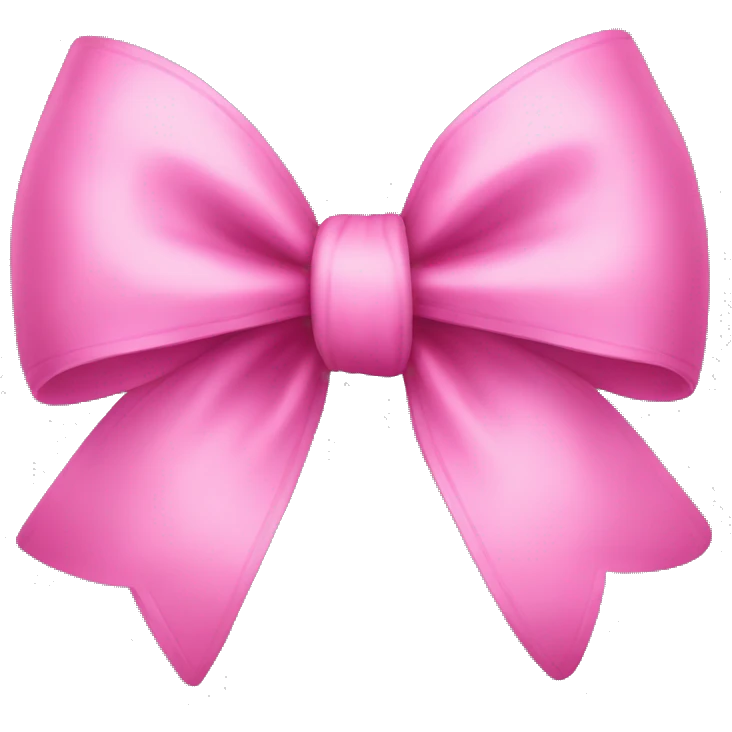 Pink bow emoji