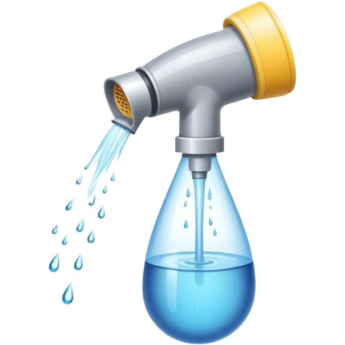 a water sprayer sprays water emoji