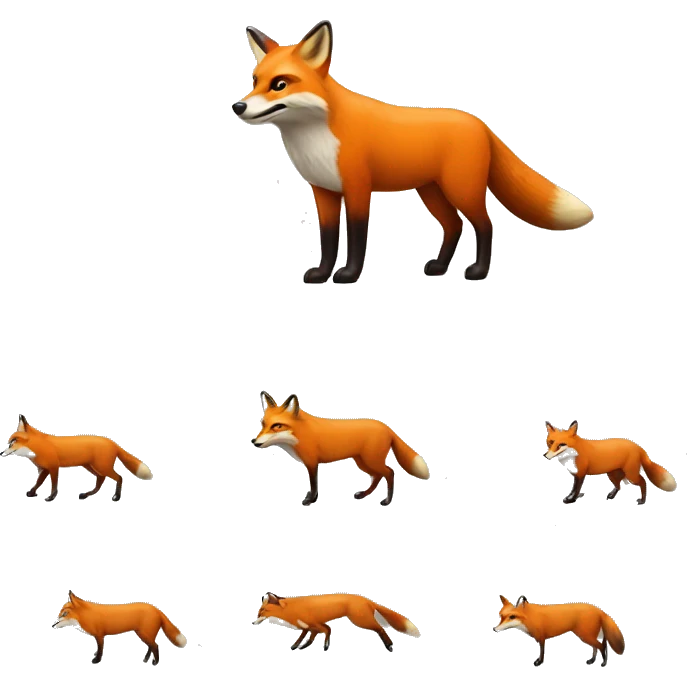 red fox on bull market emoji