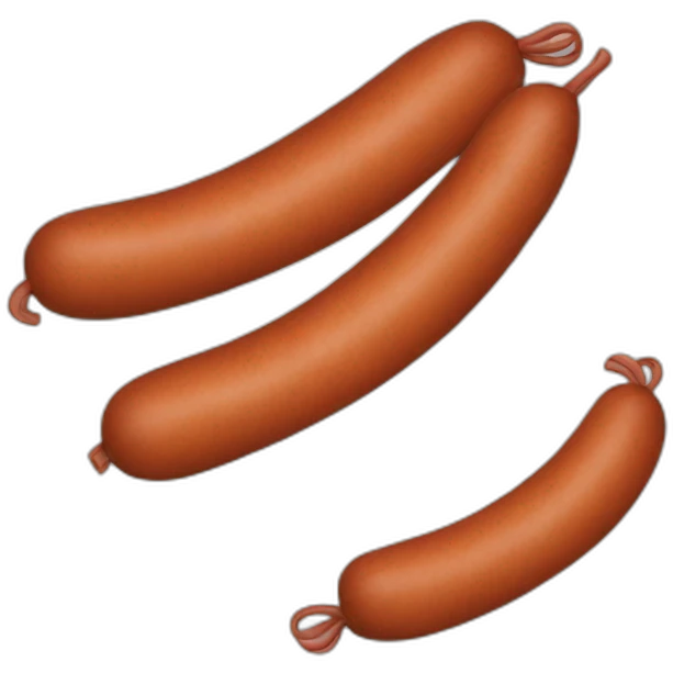 a single sausage emoji