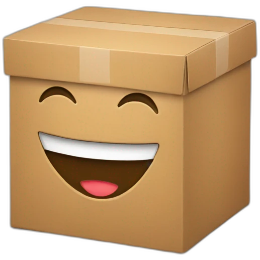 box with smile emoji