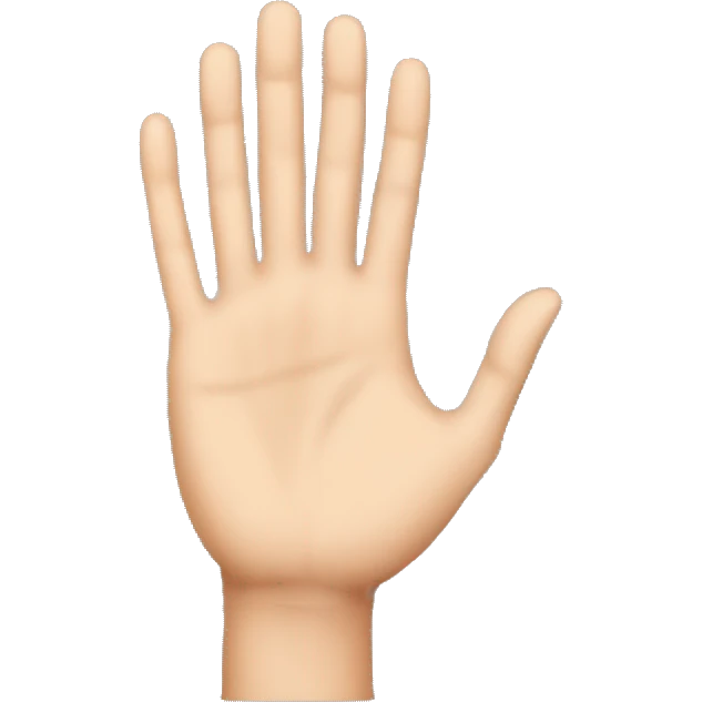 woman hand X emoji