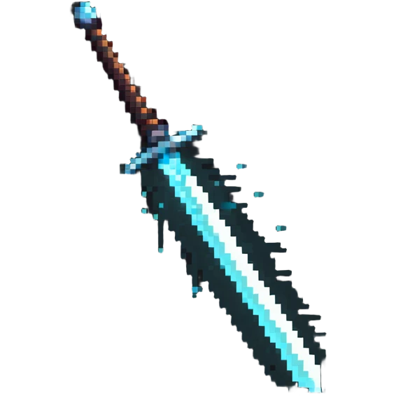 magical glowing sword with energy blade emoji