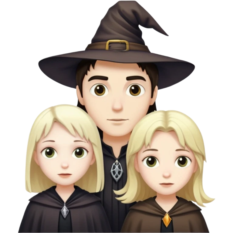 Brunette tall boy witch short blond girl  emoji
