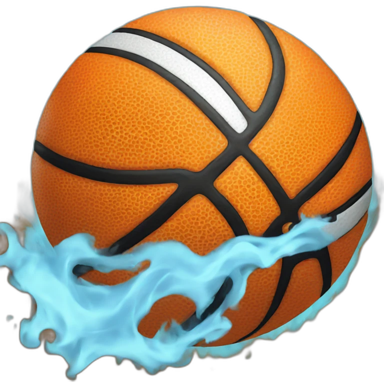 basketball on fire emoji
