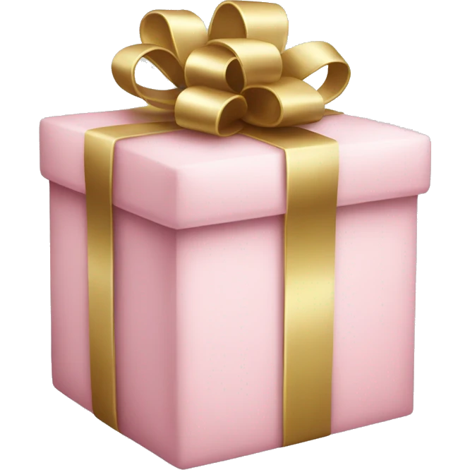 Light pink Christmas present emoji